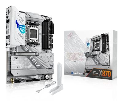 Asus ROG STRIX X870-A GAMING WIFI, Processor family AMD, Processor socket AM5, DDR5, Supported hard disk drive interfaces SATA, M.2, Number of SATA connectors 2