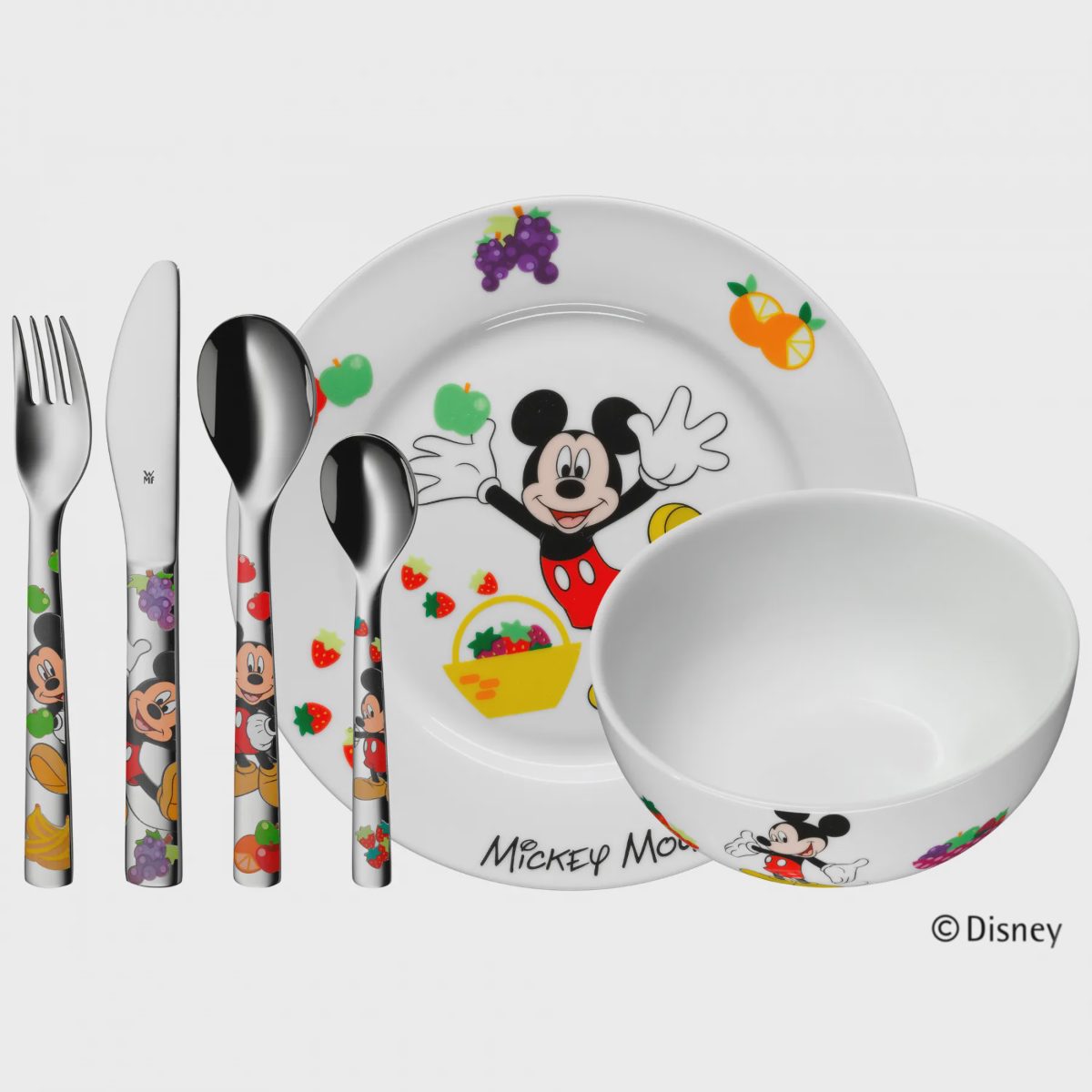 WMF bērnu galda piederumu komplekts, Mickey Mouse, 6 gab