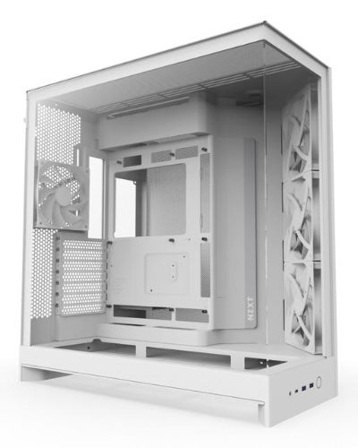 Case, NZXT, ATX/micro ATX/Mini-ITX/EATX, White, Midi Tower, PC, CM-H92FW-01