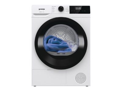 Gorenje Dryer Machine, D2HNE7E, Energy efficiency class E, Front loading, 7 kg, Heat pump, LED, Depth 51 cm, White