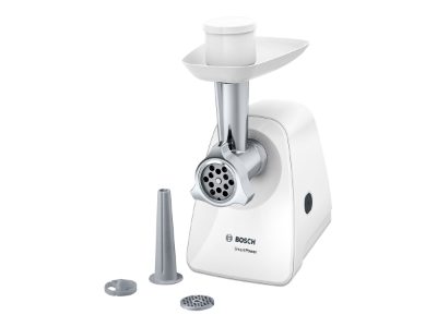 Meat mincer SmartPower, MFW2510W, White, 350 W, Number of speeds 1, 2 Discs: 3.8 and 8 mm; Sausage filler accessory.