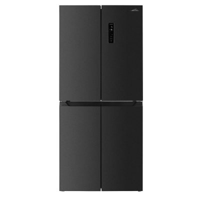 Refrigerator, ETA139090015DN, Energy efficiency class D, Free standing, Side by Side, Height 180 cm, No Frost system, Fridge net capacity 271 L, Freezer net capacity 150 L, Display, 39 dB, Black