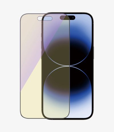 Screen protector, Apple, iPhone 14 Pro, Glass, Black, Ultra-Wide Fit; Scratch resistant; Shock resistant; Easy installation; Anti-blue light; Eye protection; Diamond strength; Antibacterial; Fingerprint resistant, Anti-blue Light
