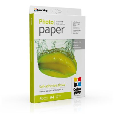 ColorWay Photo Paper, 50 sheets, Glossy, 135 g/m², A4