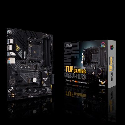 TUF GAMING B550-PLUS, Processor family AMD, Processor socket AM4, DDR4, Memory slots 4, Chipset AMD B, ATX