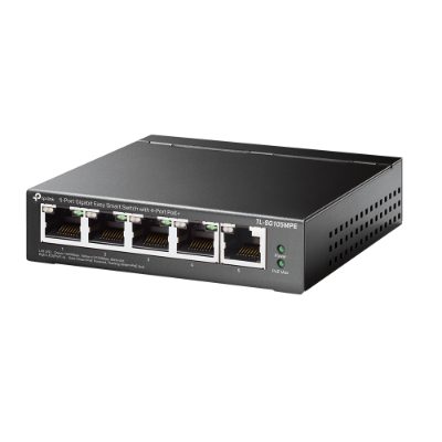 5-Port Gigabit Easy Smart Switch with 4-Port PoE+, TL-SG105MPE, Managed L2, Desktop, 60 month(s)
