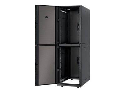 APC NetShelter SX Colocation 2 x 20U 600mm Wide x 1070mm Deep Enclosure with Sides Black, Schneider Electric