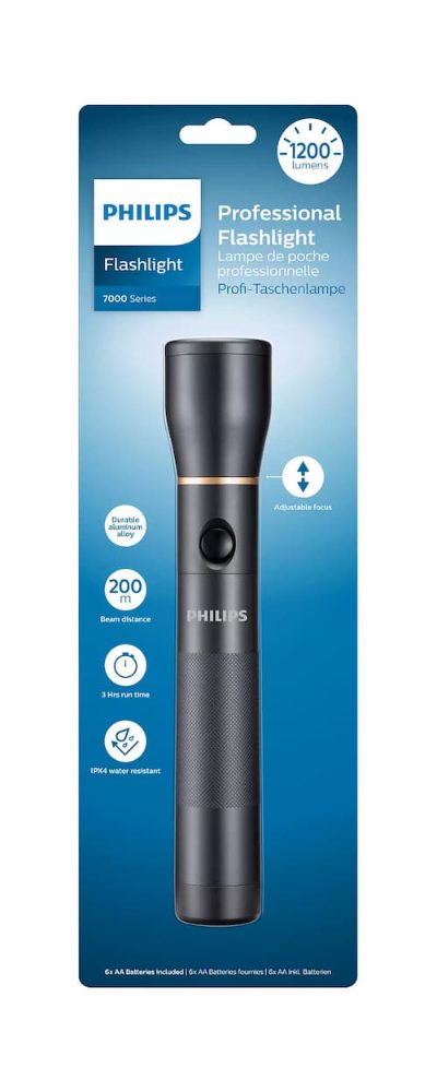 PHILIPS LED lukturis, melns
