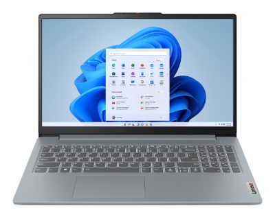Notebook, LENOVO, IdeaPad, IdeaPad Slim 3 15AMN8, CPU AMD RyzenT 5, 7520U, 2.8 GHz, 15.6 ", 1920 x 1080 pixels, RAM 16 GB, LPDDR5-SDRAM, SSD 512 GB, Discrete graphics Not available, On-board graphics Yes, Numeric keypad Yes, Keyboard language English, Colour Grey, Weight 1.62 kg, 5500 MHz, 82XQ00JYRM