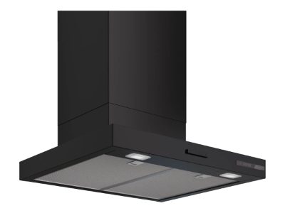 Bosch DWB65CC60, Hood, Wall mounted, Energy efficiency class B, Width 59.8 cm, Mechanical, 594 m³/h, Matte black, LED