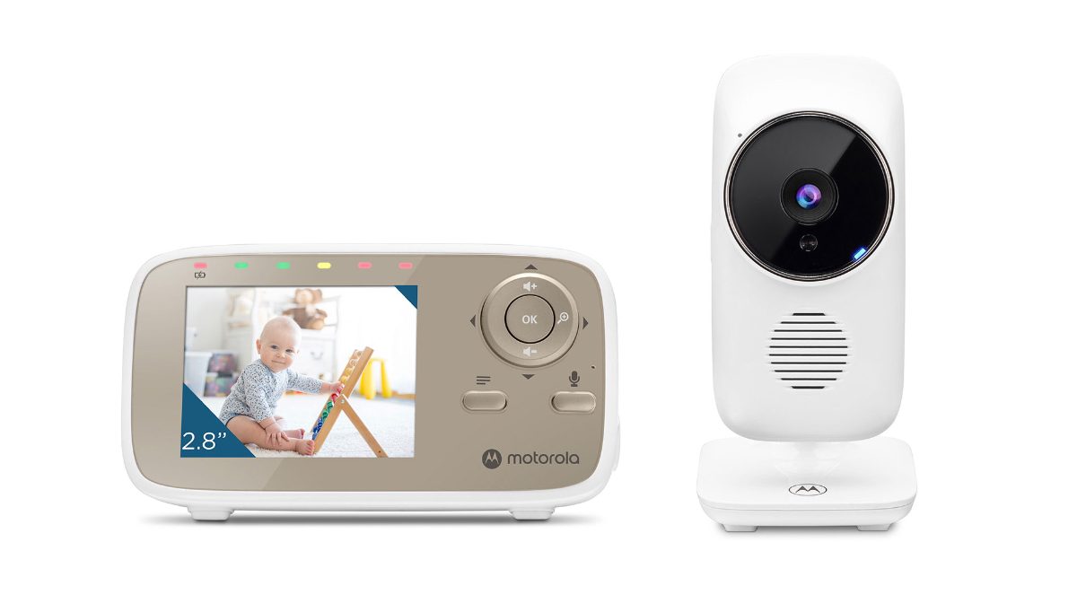Video Baby Monitor, VM483 2.8", White/Gold