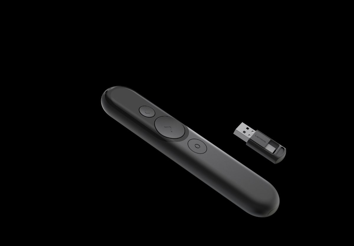 Laser Rechargeable Presentation Remote, Black