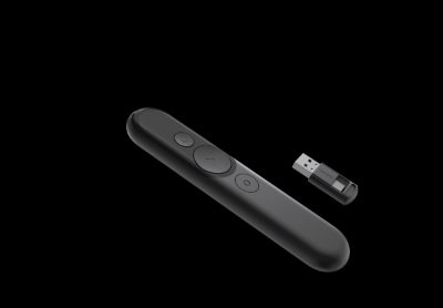Laser Rechargeable Presentation Remote, Black