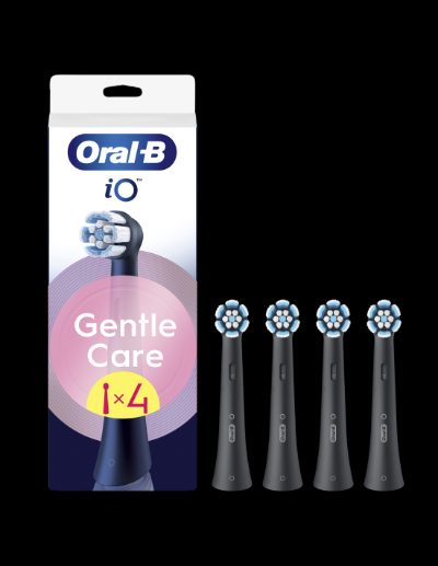 Braun SBF-4 Oral-B GentleCare zobu birstes uzgaļi, melni, 4 gab.