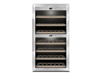 Wine cooler, WineComfort 660 Smart, Energy efficiency class G, Free standing, Bottles capacity 66, Stainless steel/Black