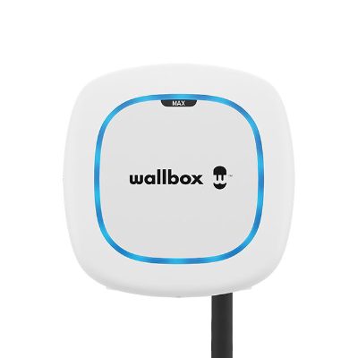 Wallbox Electric Vehicle charge, Pulsar Max, 22 kW, Wi-Fi, Bluetooth, 7 m, White