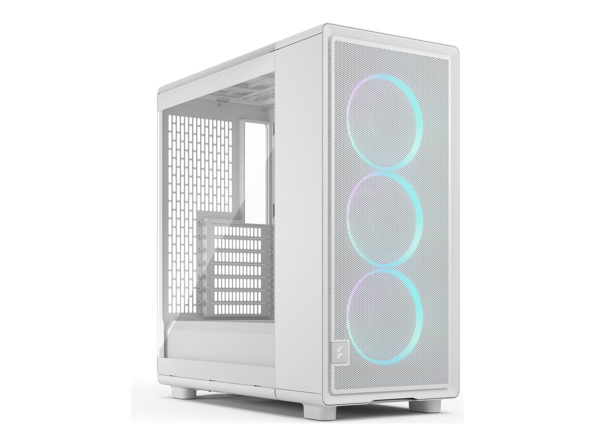 Fractal Design Case, Epoch, White TG RGB Clear Tint, ATX