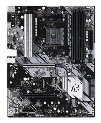 Mainboard, ASROCK, AMD B550, SAM4, ATX, 2xPCI-Express 3.0 1x, 1xPCI-Express 3.0 4x, 2xM.2, 1xPCI-Express 4.0 16x, Memory DDR4, Memory slots 4, 1xHDMI, 2xAudio-In, 1xAudio-Out, 6xUSB 3.2, 1xPS/2, 1xRJ45, B550PHANTOMGAMING4