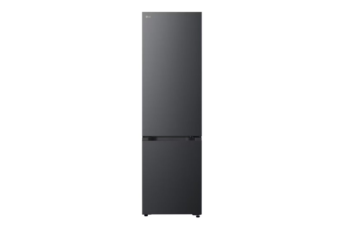LG Refrigerator, GBBSJ1CCEP, Energy efficiency class C, Free standing, Combi, Height 186 cm, Fridge net capacity 220 L, Freezer net capacity 113 L, Display, 34 dB, Black