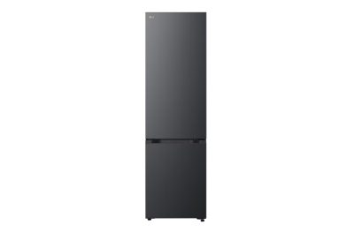 LG Refrigerator, GBBSJ1CCEP, Energy efficiency class C, Free standing, Combi, Height 186 cm, Fridge net capacity 220 L, Freezer net capacity 113 L, Display, 34 dB, Black