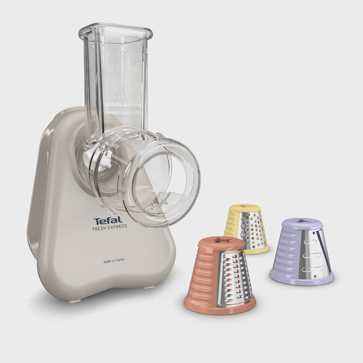 TEFAL Fresh Express elektriskā dārzeņu rīve, gaiši pelēka