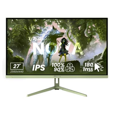 Nova, 27 ", IPS, QHD, 16:9, 260 Hz, 1 ms, 2560 x 1440 pixels, 350 cd/m², HDMI ports quantity 2, Forest Green