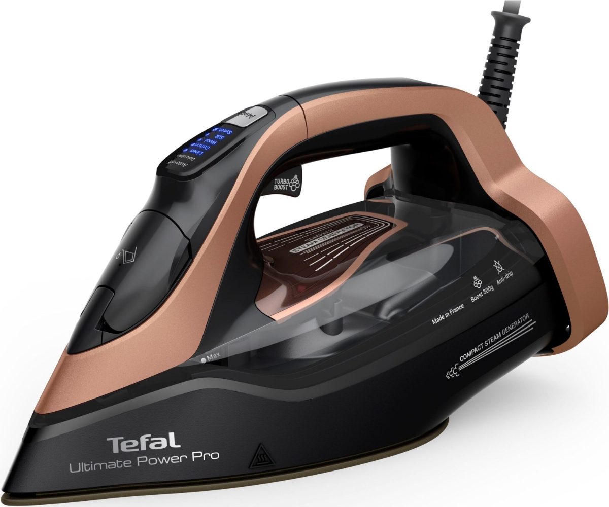 Steam Iron, Ultimate Power Pro FV9E50E0, 3200 W, Water tank capacity 350 ml, Continuous steam 85 g/min, Steam boost performance 300 g/min