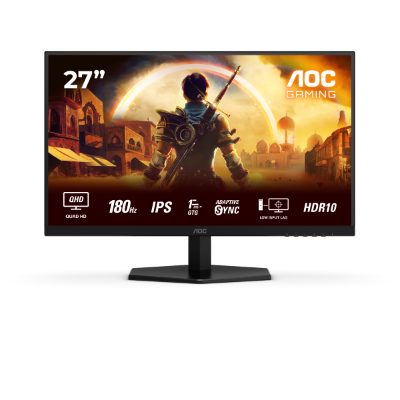 Q27G42XE, 27 ", IPS, QHD, 16:9, 180 Hz, 1 ms, 2560 x 1440 pixels, 300 cd/m², HDMI ports quantity 2, Black