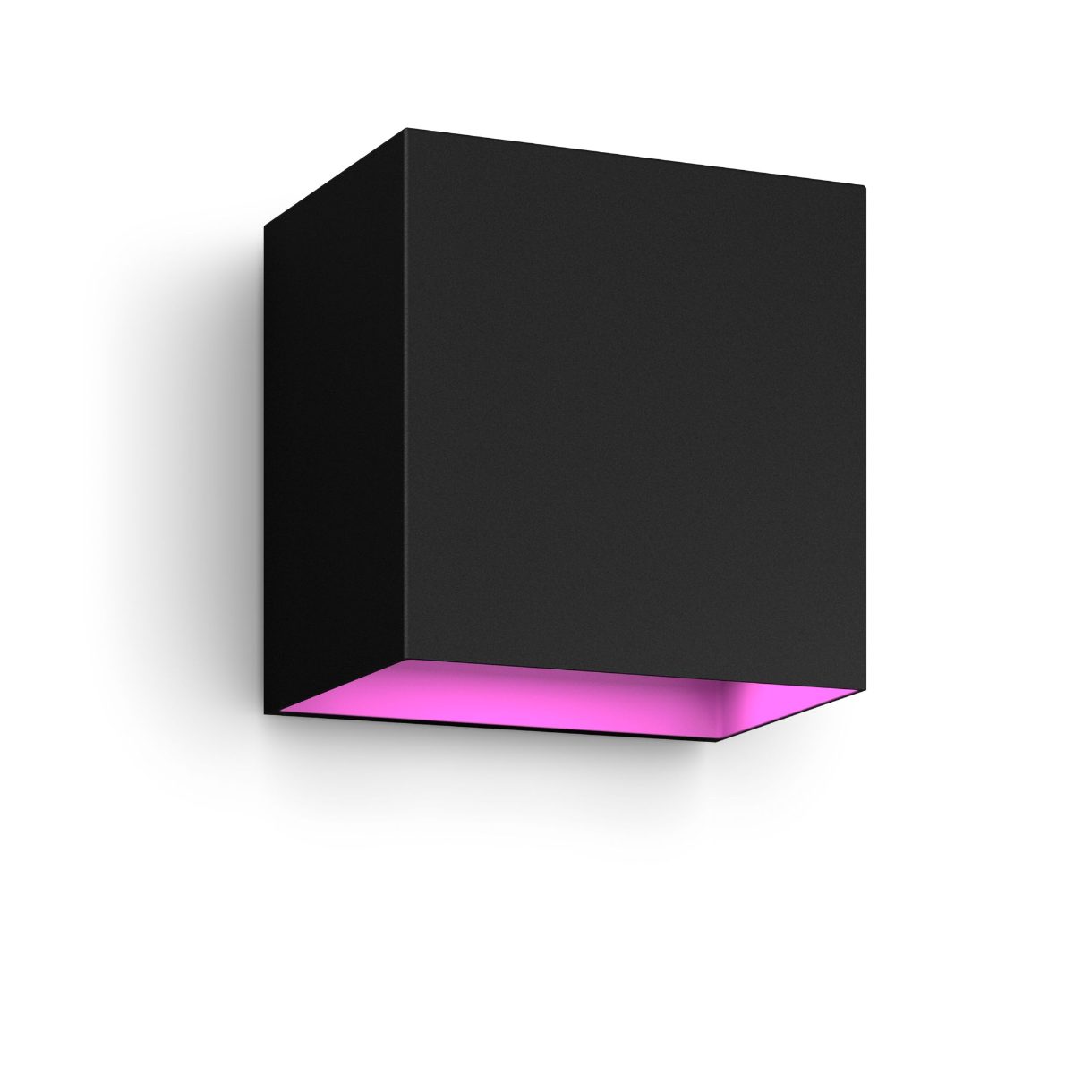 Philips Hue WCA Resonate Outdoor Downward Wall Lantern, Black, 8 W, 2000-6500 Hue White Colour Ambiance