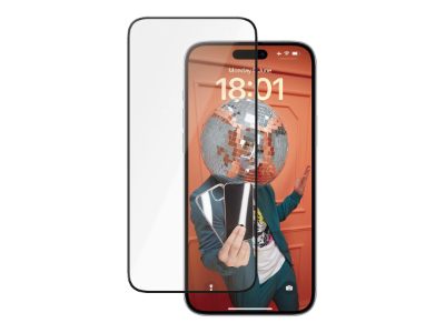 Screen protector, Apple, iPhone 15 Plus, Polyethylene terephthalate (PET); Glass; Ceramic, Transparent, Ultra-Wide Fit w. EasyAlignerr