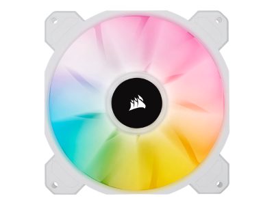 140mm White PWM Fan, Dual Fan Kit with Lighting Node CORE, iCUE SP140 RGB ELITE Performance, Case Fan