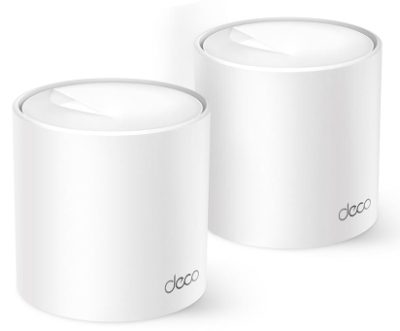 AX1500 Whole Home Mesh Wi-Fi 6 System, Deco X10 (2-pack), 802.11ax, 10/100/1000 Mbit/s, Ethernet LAN (RJ-45) ports 1, Mesh Support Yes, MU-MiMO Yes, No mobile broadband, Antenna type Internal