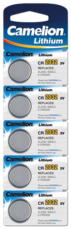CR2032-BP5, CR2032, Lithium, 5 pc(s)