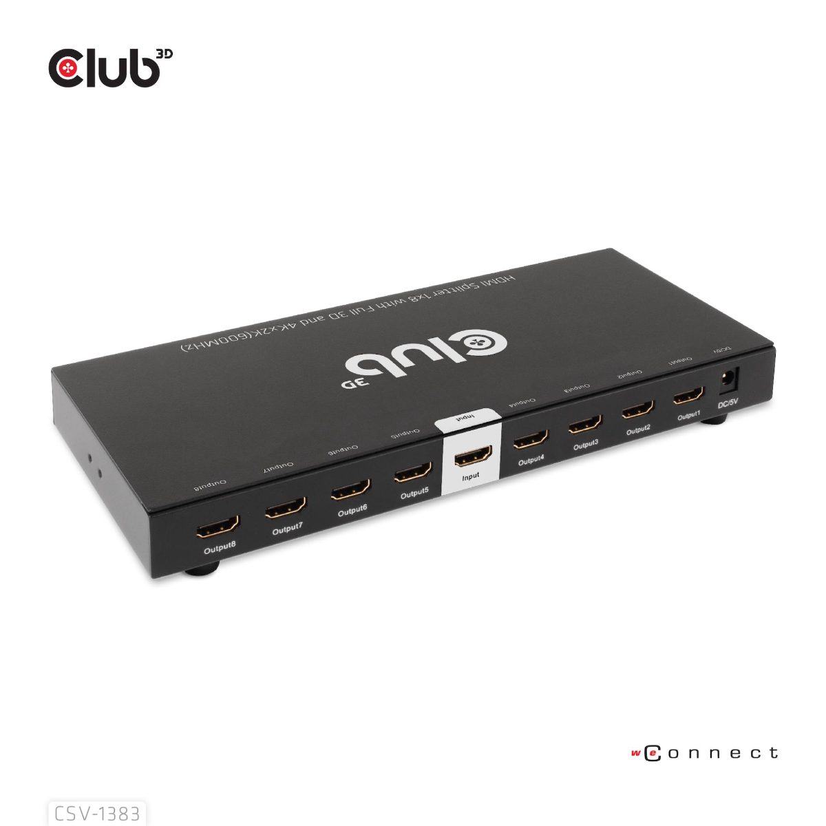 VIDEO SPLITTER HDMI 8PORT/3D 4K 60HZ CSV-1383 CLUB3D