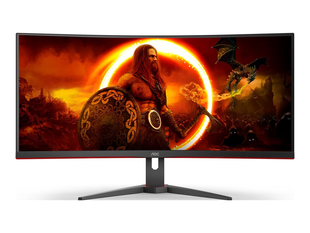 Monitor, CU34G2XE/BK, 34 ", VA, 21:9, 144 Hz, 1 ms, 3440 x 1440 pixels, 300 cd/m², HDMI ports quantity 1