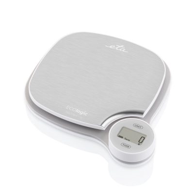 Kitchen scale, ETA477090000 ECOlogic, Graduation 1 g, Display type LCD, Stainless Steel