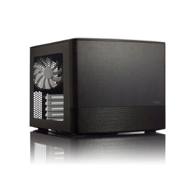 NODE 804, Side window, 2 - USB 3.0Audio in/outPower button with LED (white)HDD activity LED (white), Black, Micro ATX