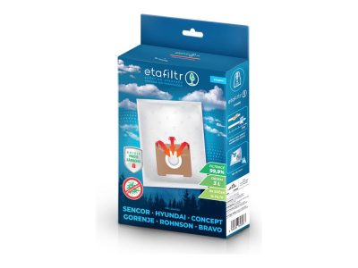 ETA Dust bags for vacuum cleaners Concept, ECG, Gorenje, Hyundai, Rohnson, Samsung, Sencor, Tesla and others, ETASEN1, 4 pc(s), White
