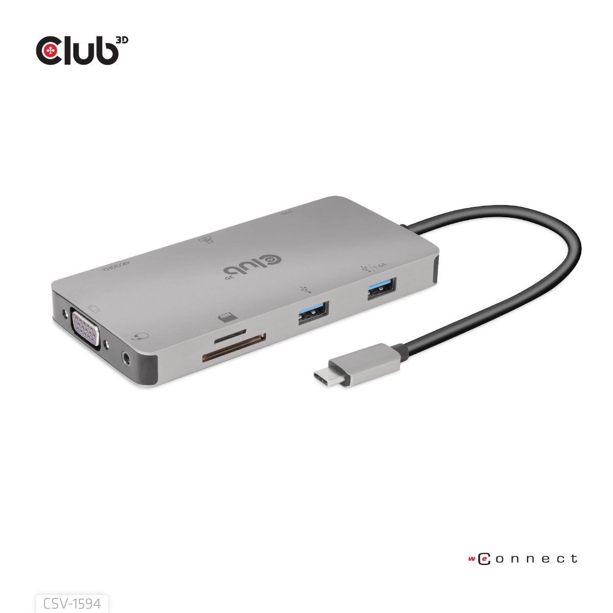 I/O HUB 9IN1 USB-C/CSV-1594 CLUB3D