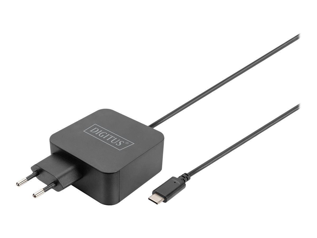 Notebook Charger USB-C Power supply 65W PD3.0, DA-10071, Black