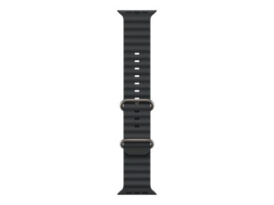 49mm Black Ocean Band - Natural Titanium Finish