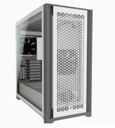 Computer Case, iCUE 5000D, Side window, White, ATX