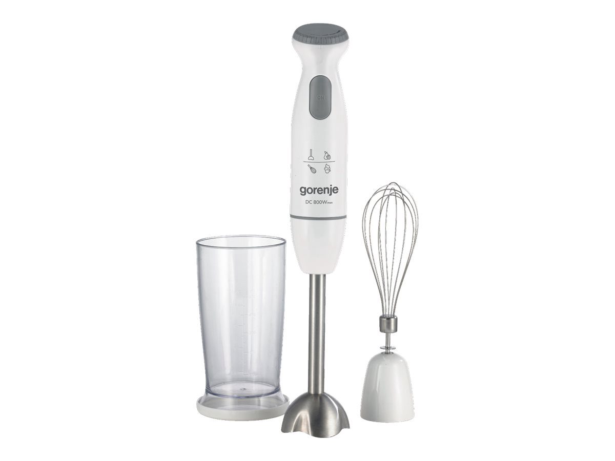 Gorenje Hand blender, HBC802QW, Hand Blender, 800 W, Jar material Plastic, Jar capacity 0.5 L, White