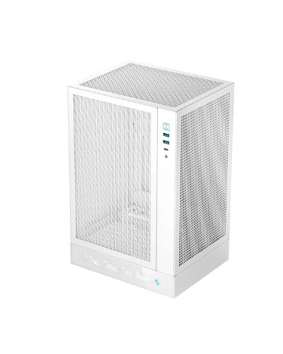 Deepcool PC Gaming Case, CH170 DIGITAL, White, Mini ITX, ATX PS2
