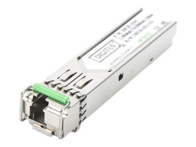 Digitus HP-compatible mini GBIC (SFP) Module, 1.25 Gbps with DDM Feature, DN-81004-01, Single-mode, LC, 1250 Mbit/s, Maximum transfer distance 20000 m