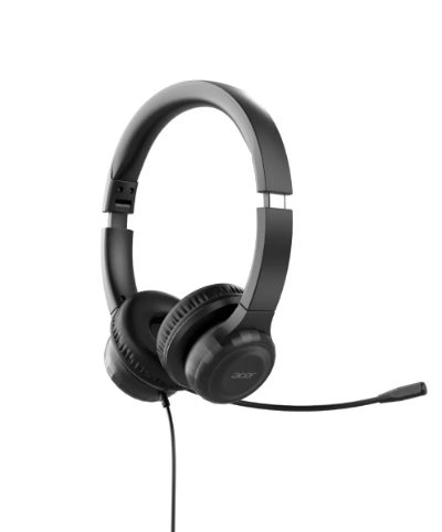 Acer Office Headset, Built-in microphone, Wired, Black