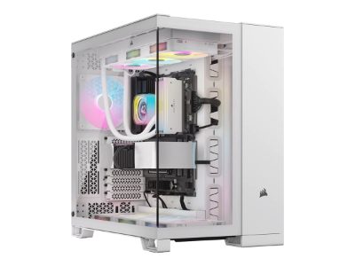 Corsair Dual Chamber PC Case, iCUE LINK 6500X RGB, White, Mid Tower, ATX
