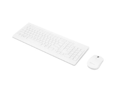 Wireless Combo Keyboard & Mouse, 510, Keyboard and Mouse Combo, 2.4 GHz Wireless via Nano USB, Batteries included, English, White