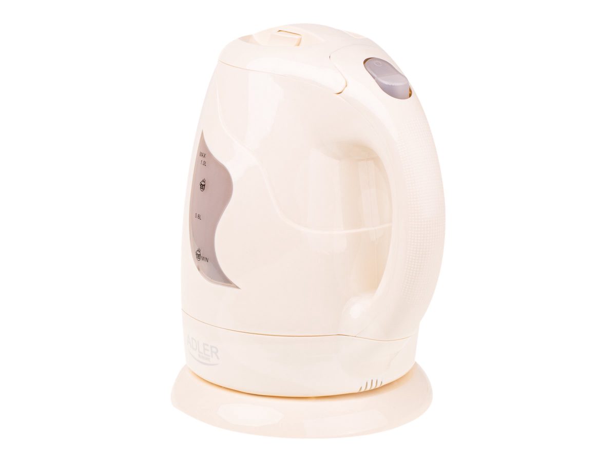 Kettle, AD 08 b, Standard, 850 W, 1 L, Plastic, 360° rotational base, Beige