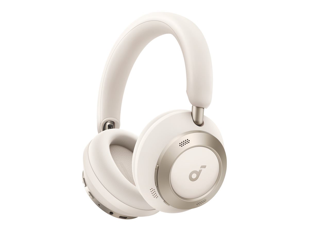 Foldable Headphones, Space One Pro, Bluetooth, Over-ear, Microphone, Cream White, Wireless